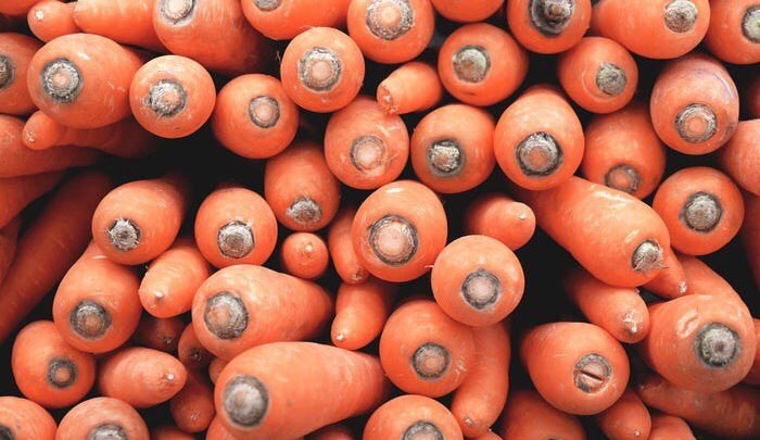 Ribboned Carrot salad with pesto sauce