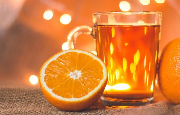 Invigorating orange tea