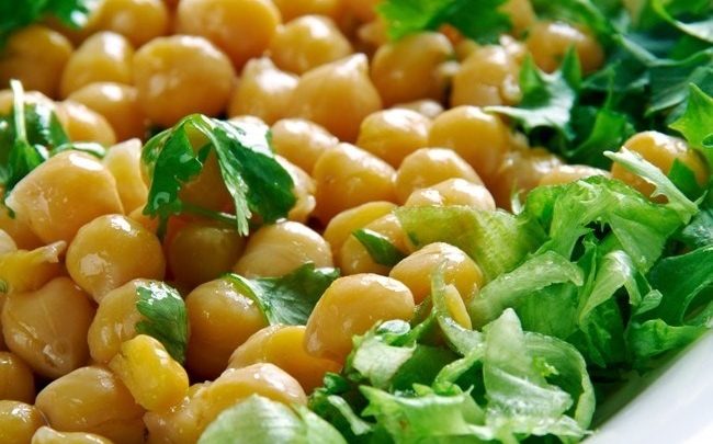 Boiled chickpeas