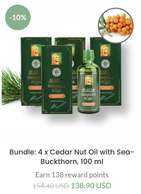 natural immune system cedar oil sea buckthorn